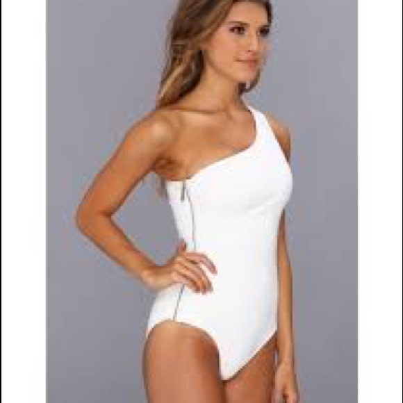Michael Michael Kors Swim Nwot Michael Kors One Shoulder White